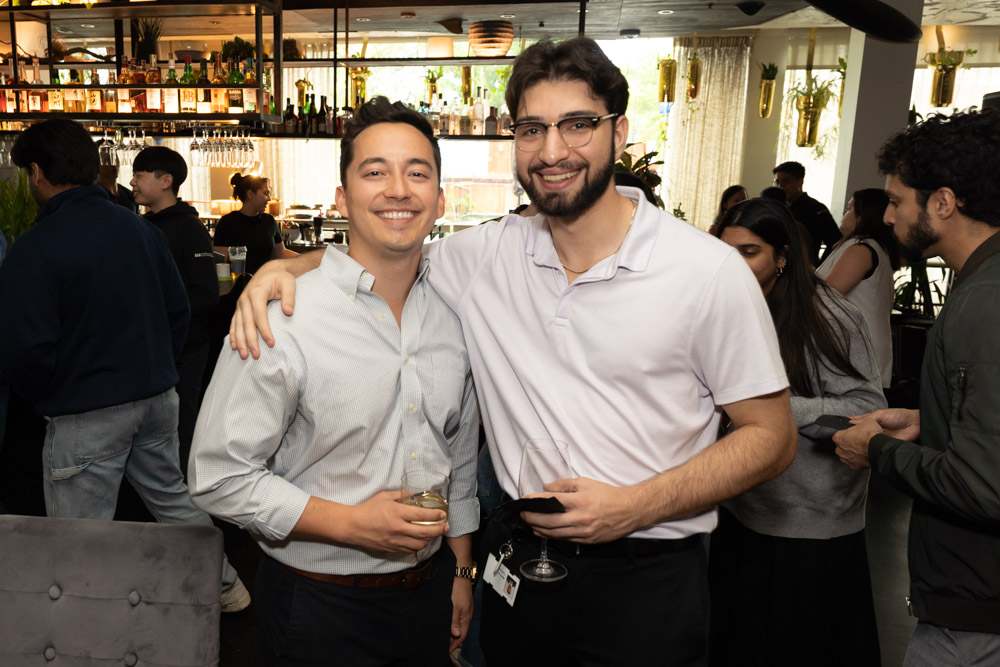 Team members at a company happy hour in Austin