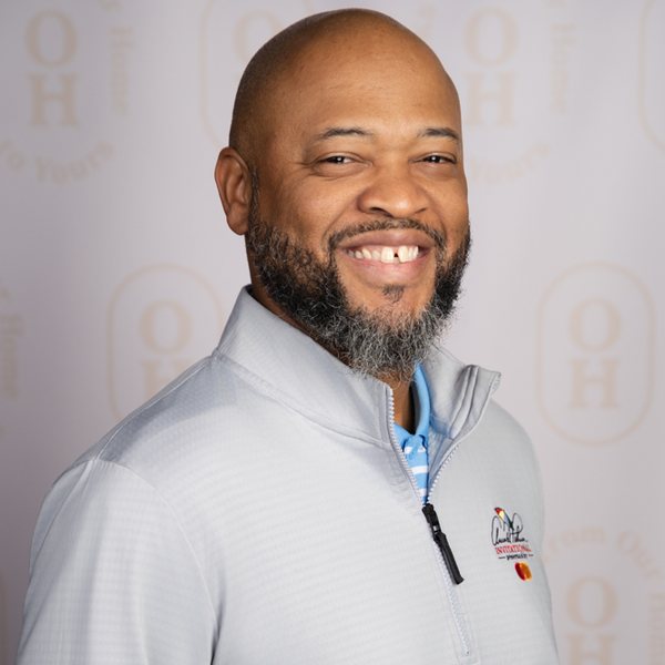 Corporate headshot from an on-site station